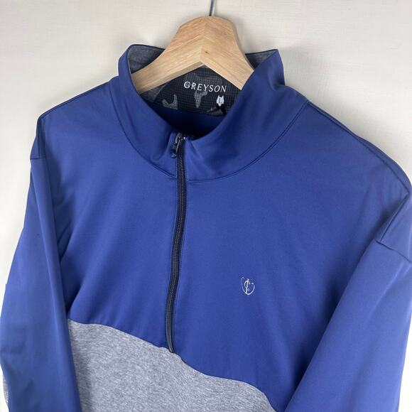 Greyson Men's Size L Quarter Zip Long Sleeve Quarter Zip 1/4 Zip - Picture 3 of 12